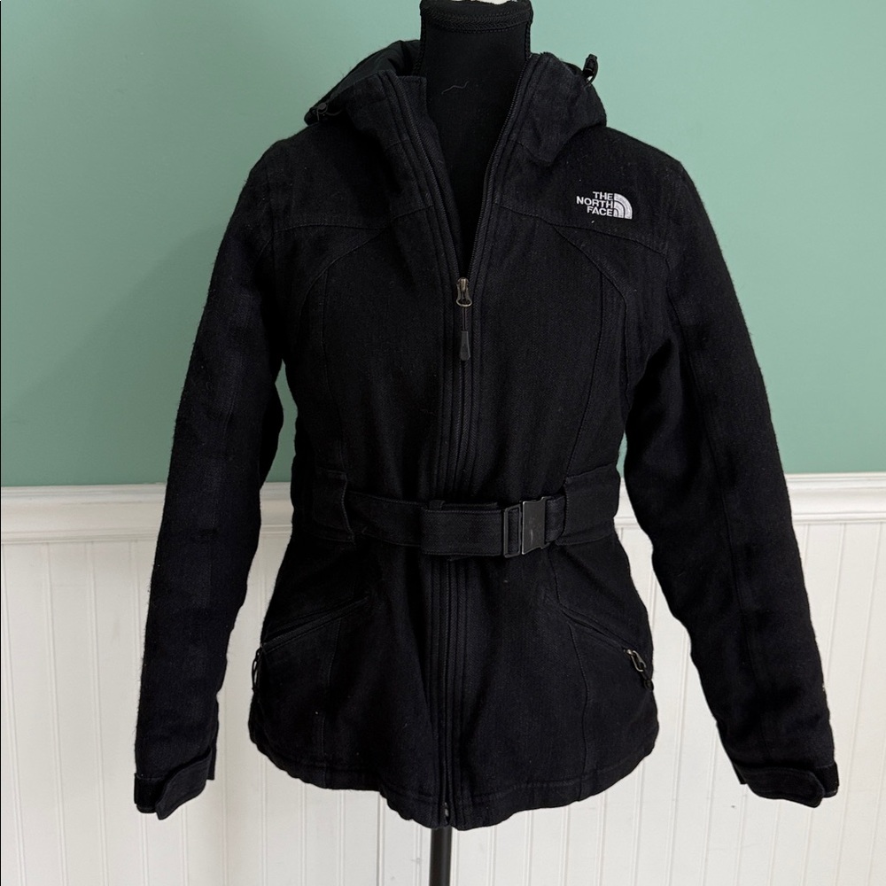 The North Face Black Belted Hooded Jacket